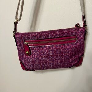 Coach Pink Signature Crossbody Bag